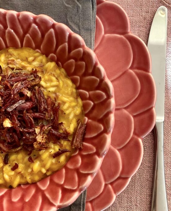 Risoto de Abóbora com Carne seca